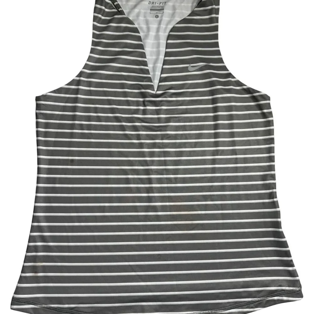 Nike Women's Grey and Black Vest